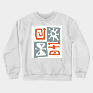 Shapes and colours with a 1950’s influence Crewneck Sweatshirt